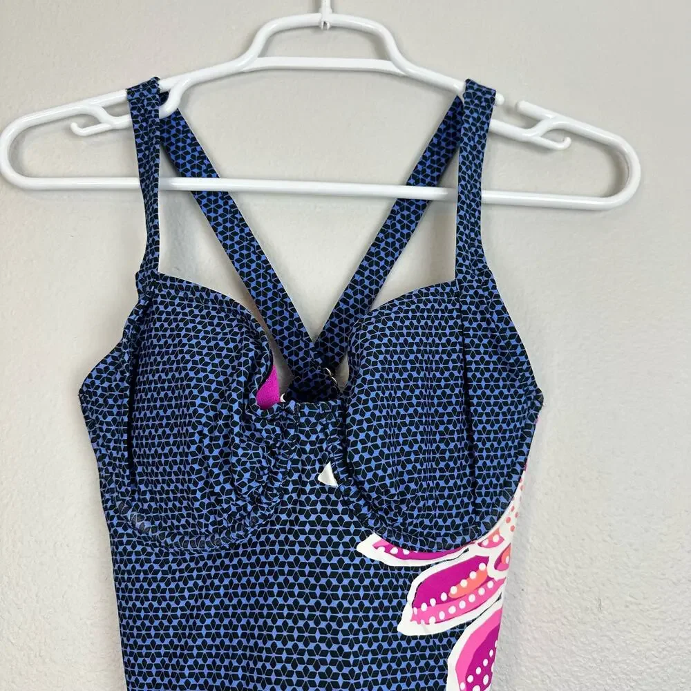 Title Nine Underwire Tankini Swimsuit Top 32D